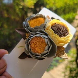 Flower Hair Clip Sparkle Baby Props Toddler Girls Boutique Fall  Thanksgiving